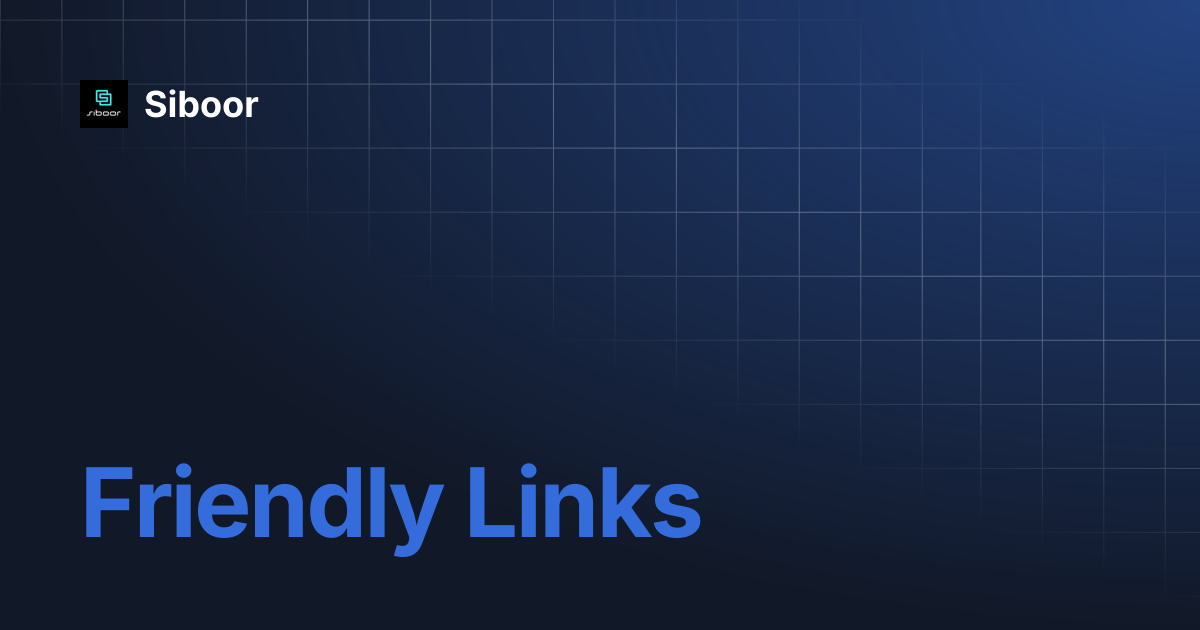 Friendly Links | Siboor